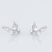 Boucles D'oreilles Puces Osie Argent Blanc - Boucles d'oreilles fantaisie Femme | Histoire d’Or