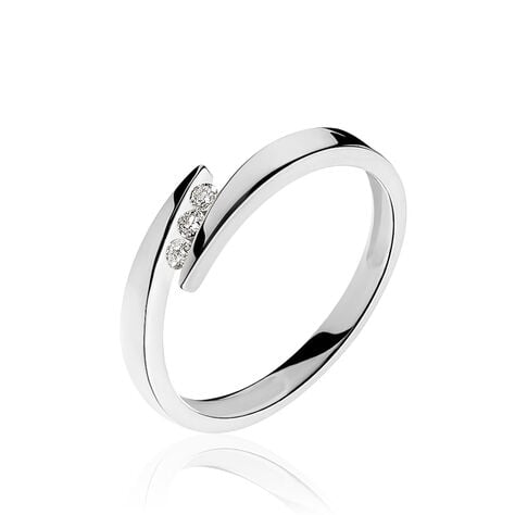 Bague Galya Or Blanc Diamant - Bagues avec pierre Femme | Histoire d&rsquo;Or