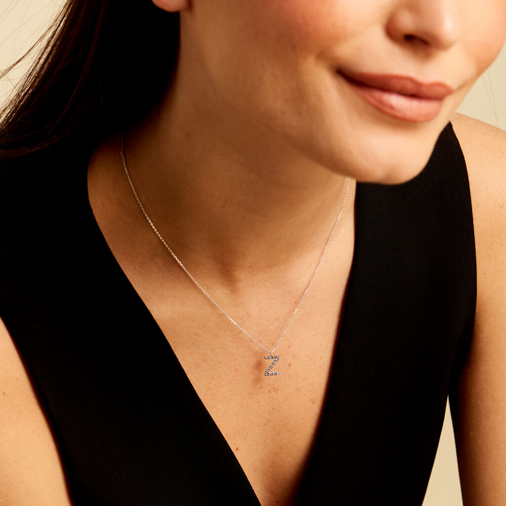 Collier Oran Or Blanc Diamant - Colliers Femme | Histoire d’Or