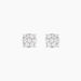 Boucles D'oreilles Puces Charlene Or Blanc Diamant Synthetique - Clous d'oreilles Femme | Histoire d’Or