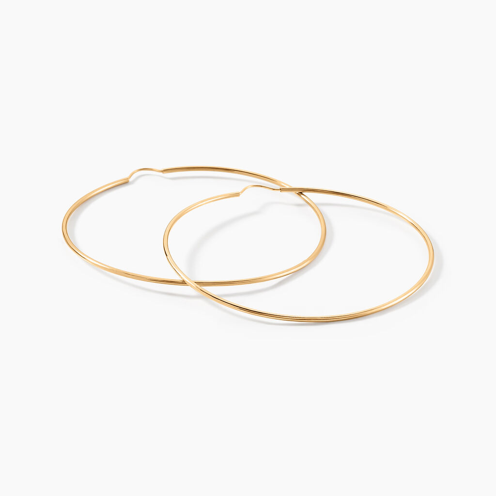 Créoles Dominae Or Jaune - Boucles d'oreilles créoles Femme | Histoire d’Or