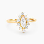 Bague Or Jaune Vladimira Oxyde De Zirconium - Bagues solitaires Femme | Histoire d&rsquo;Or