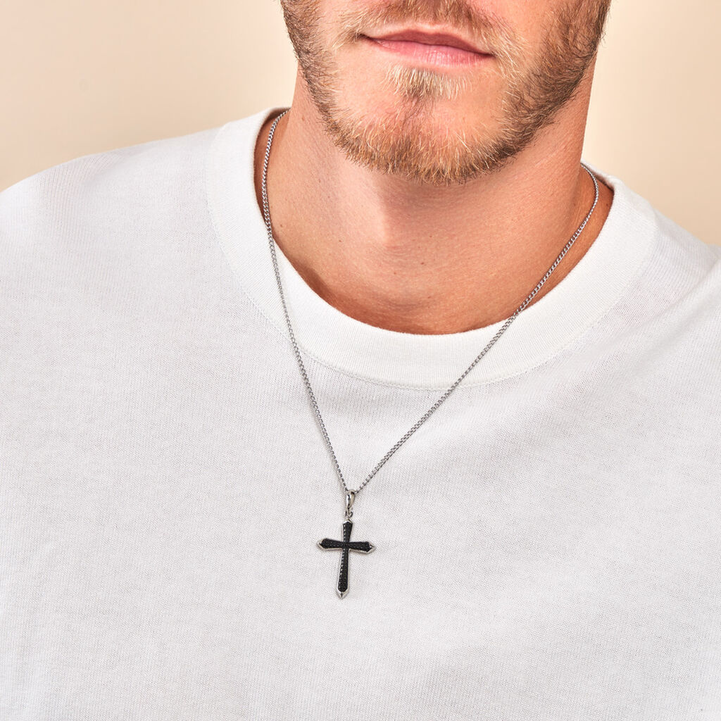 Collier Bellagio Acier Bicolore - Colliers fantaisie Homme | Histoire d’Or