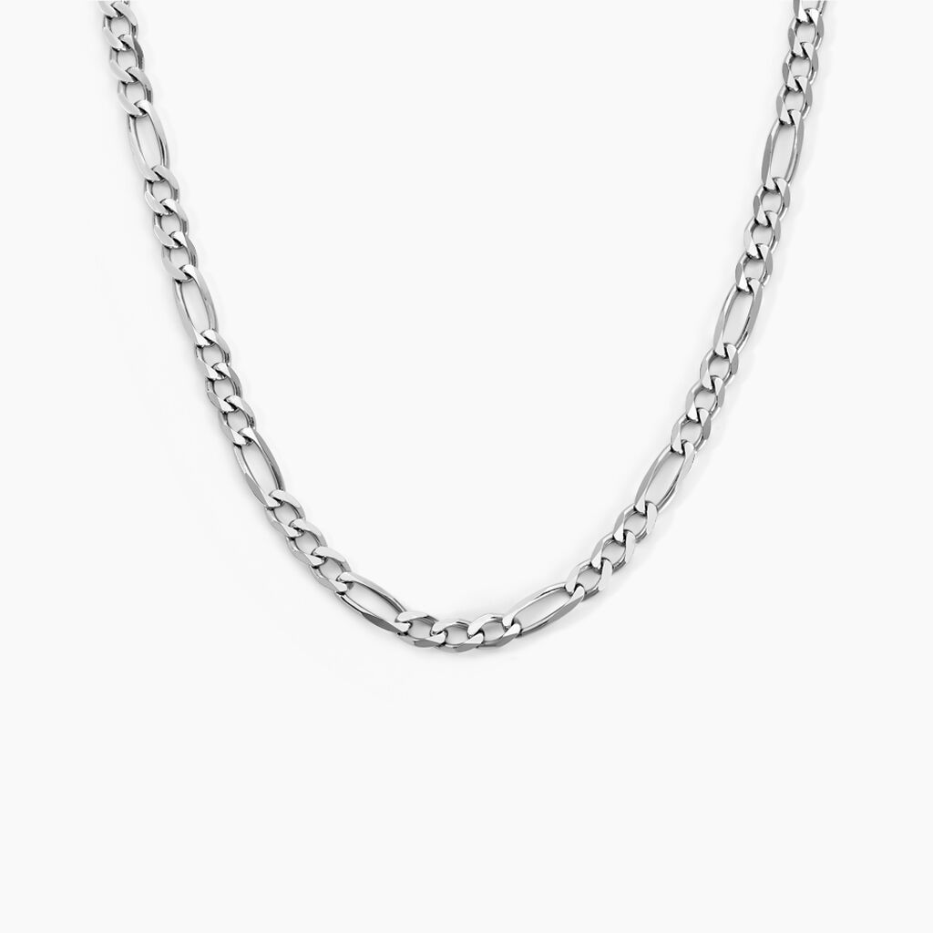 Collier Vivian Argent Blanc - Chaines Homme | Histoire d’Or