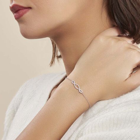 Bracelet Carla Argent Blanc Oxyde De Zirconium - Bracelets fantaisie Femme | Histoire d’Or
