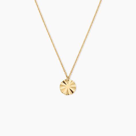 Collier Eclats Solaires Argent Dor&eacute; A L'Or 750/1000 - Bijoux sans pierre Femme | Histoire d&rsquo;Or