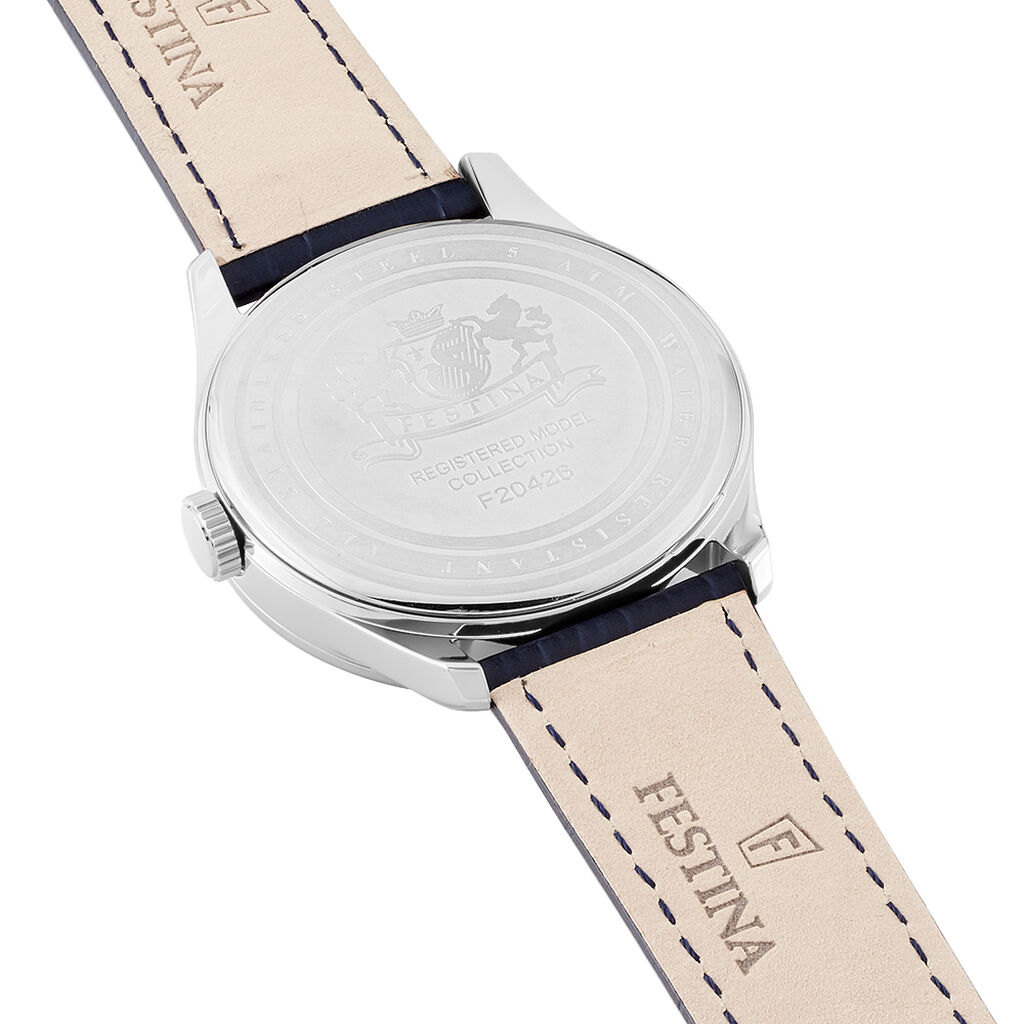 Montre Festina Classics Bleu - F&ecirc;te des p&egrave;res Homme | Histoire d&rsquo;Or