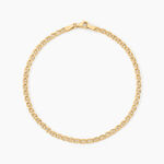 Bracelet Capucin Argent Dor&eacute; A L'Or 750/1000 - Bijoux sans pierre Femme | Histoire d&rsquo;Or