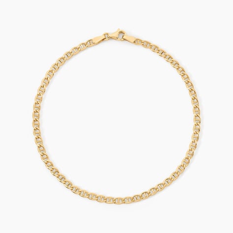 Bracelet Capucin Argent Dor&eacute; A L'Or 750/1000 - Bijoux sans pierre Femme | Histoire d&rsquo;Or