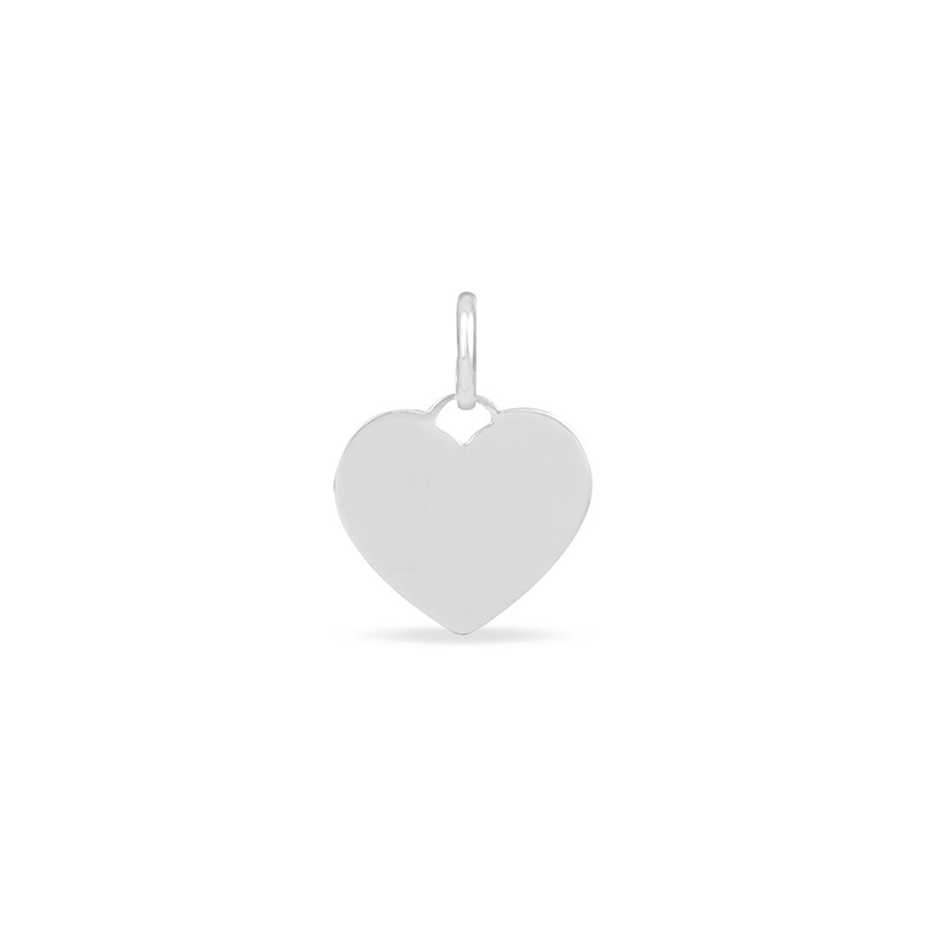 Pendentif Ange Coeur Or Blanc - Pendentifs Baptême Famille | Histoire d’Or