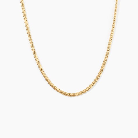 Collier Jayna Maille Palmier Or Jaune - Chaines Femme | Histoire d&rsquo;Or