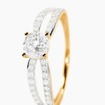 Bague Imhotep Or Jaune Oxyde De Zirconium - Bagues solitaires Femme | Histoire d&rsquo;Or