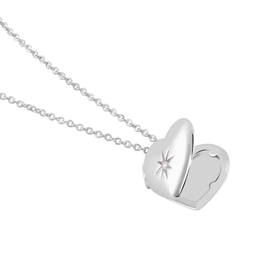 Collier Cahida Argent Blanc Oxyde De Zirconium - Sautoirs Femme | Histoire d&rsquo;Or