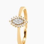 Bague Leonille Or Jaune Diamant - Bagues avec pierre Femme | Histoire d&rsquo;Or