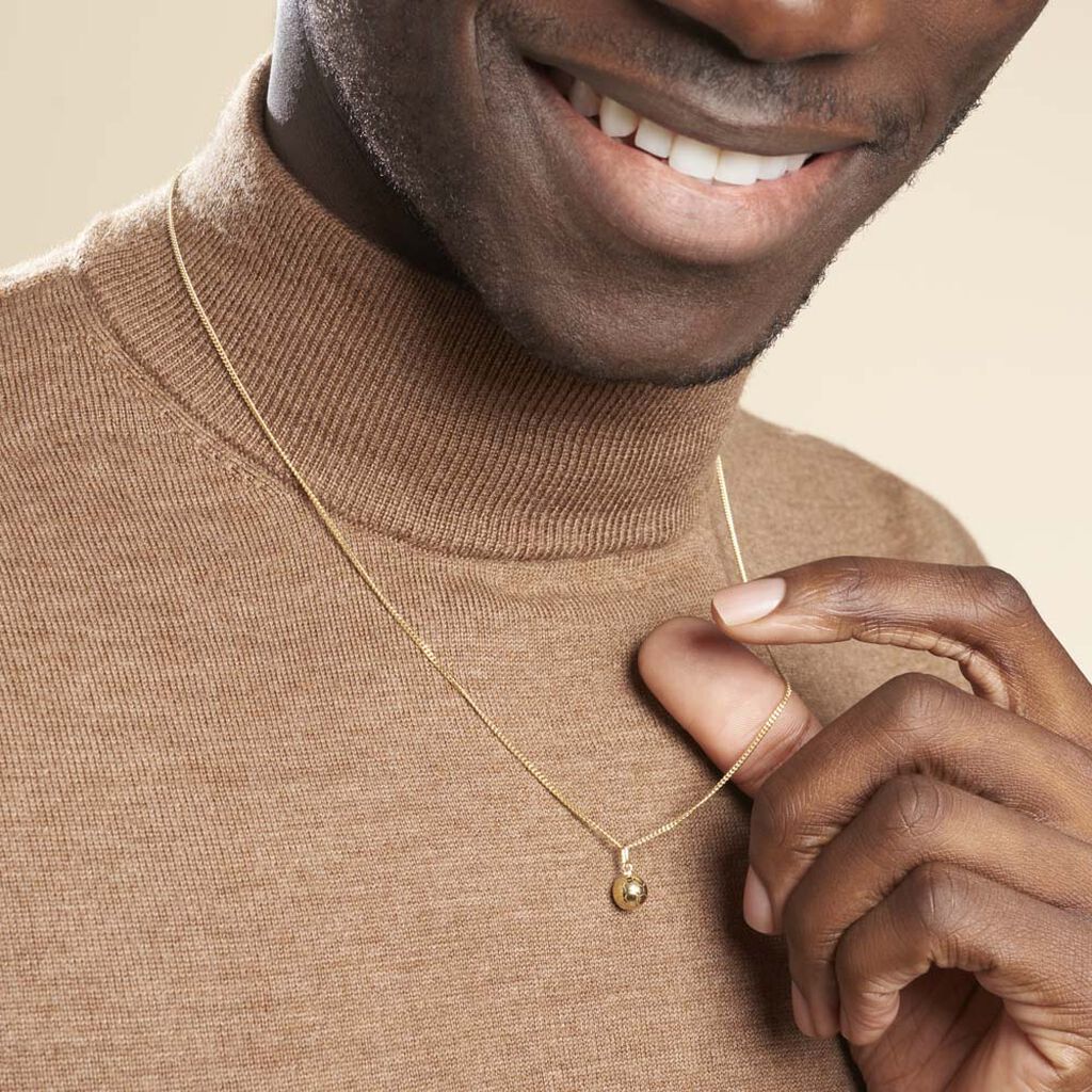 Pendentif Julius Sport Foot Or Jaune - Pendentifs Homme | Histoire d’Or