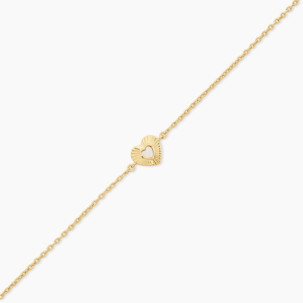 Bracelet Obeline Argent Dor&eacute; A L'Or 750/1000 Nacre - F&ecirc;te des m&egrave;res Femme | Histoire d&rsquo;Or