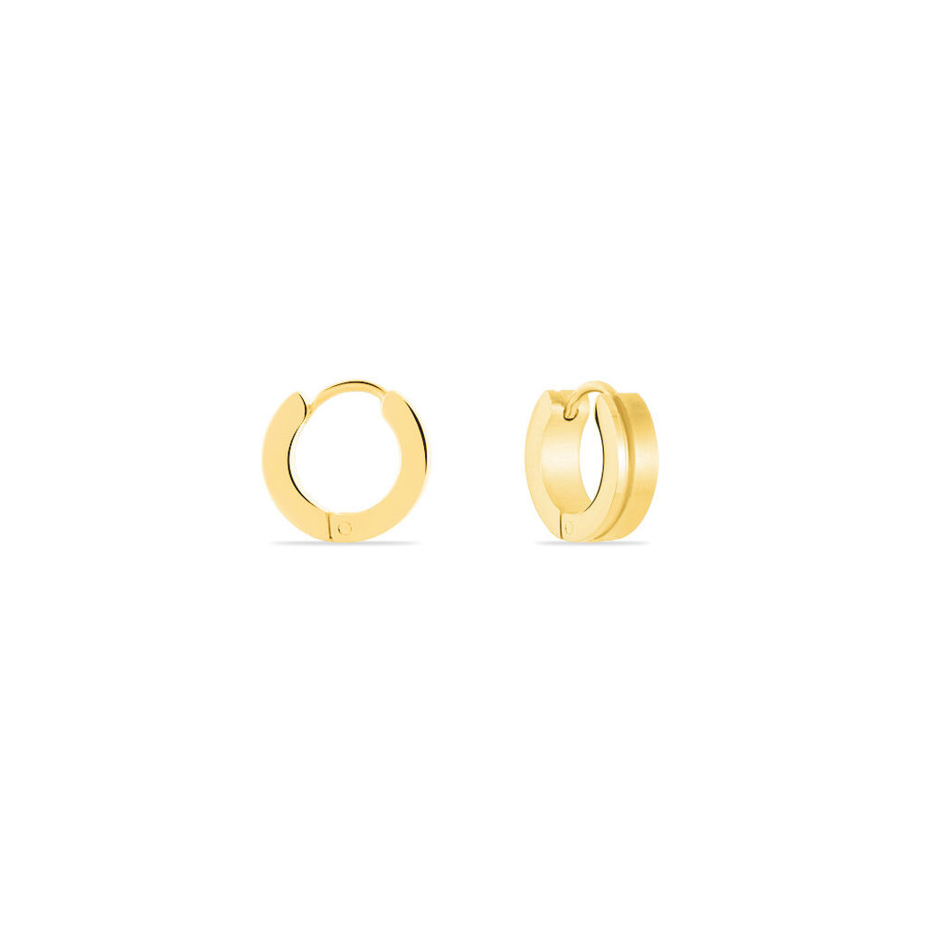 Créoles Casilda Acier Jaune - Boucles d'oreilles créoles Femme | Histoire d’Or