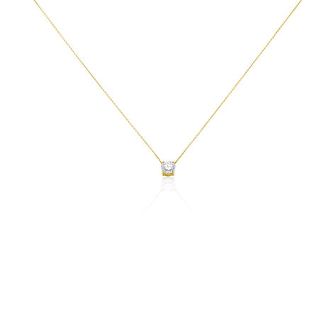 Collier Collection Victoria Or Jaune Diamant Synthetique - Colliers Femme | Histoire d’Or