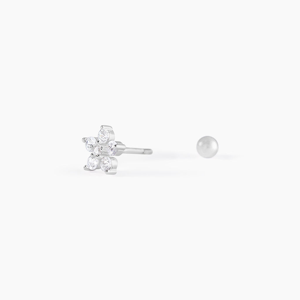Piercing D'oreille Unitaire Argent Percy Oxyde De Zirconium - Piercing H&eacute;lix Femme | Histoire d&rsquo;Or
