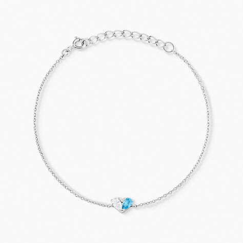 Bracelet Myhalf Argent Blanc Oxyde De Zirconium - Bracelets Coeur Femme | Histoire d’Or