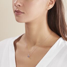 Collier Anais Or Blanc Perle De Culture Et Oxyde De Zirconium - Bijoux Femme | Histoire d’Or