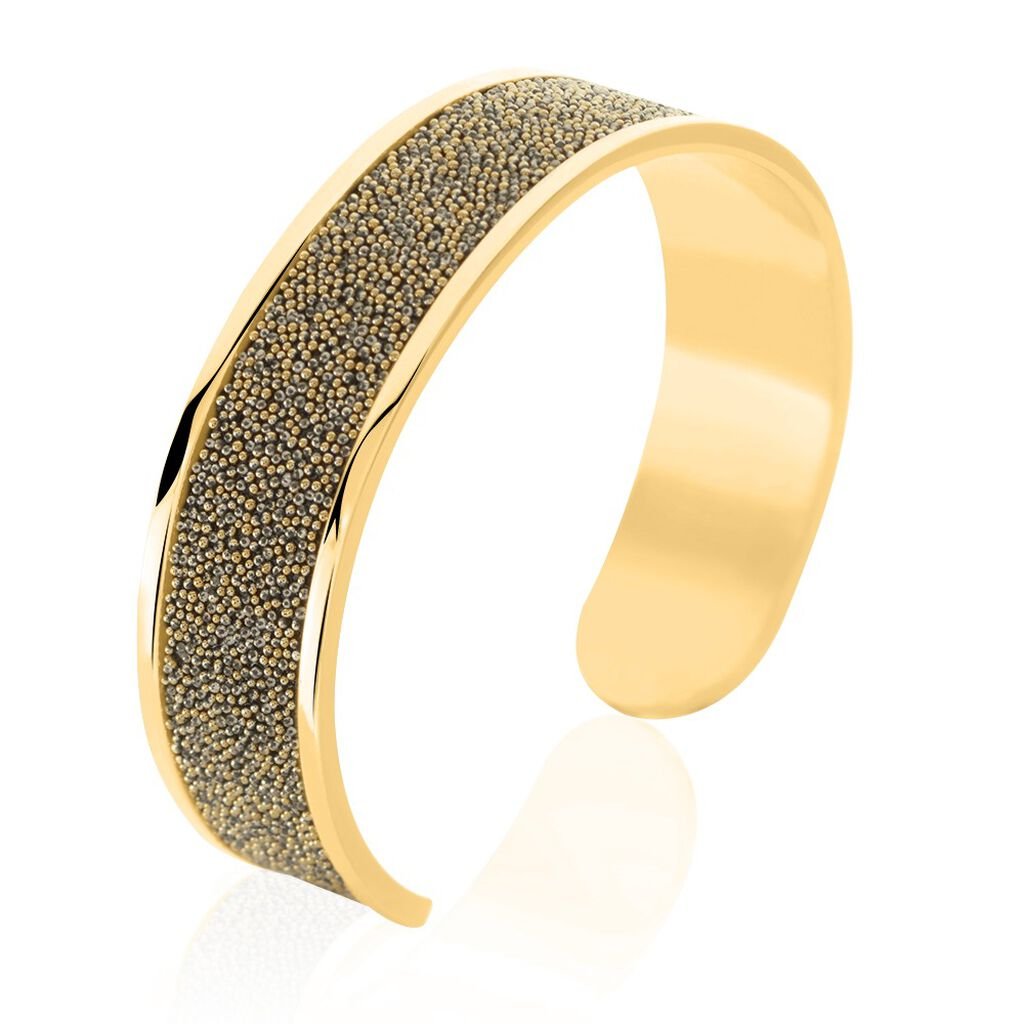 Bracelet Jonc Willis Acier Dore - Bracelets joncs Femme | Histoire d’Or