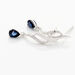 Boucles D'oreilles Puces Nolia Or Blanc Saphir Et Diamant - Boucles d'oreilles pendantes Femme | Histoire d’Or