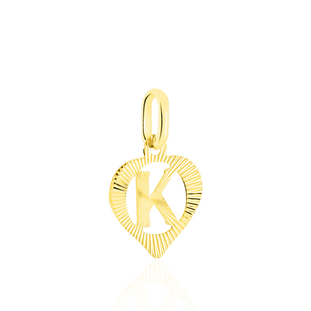 Pendentif Eudocie Coeur Lettre Or Jaune - Pendentifs Famille | Histoire d’Or