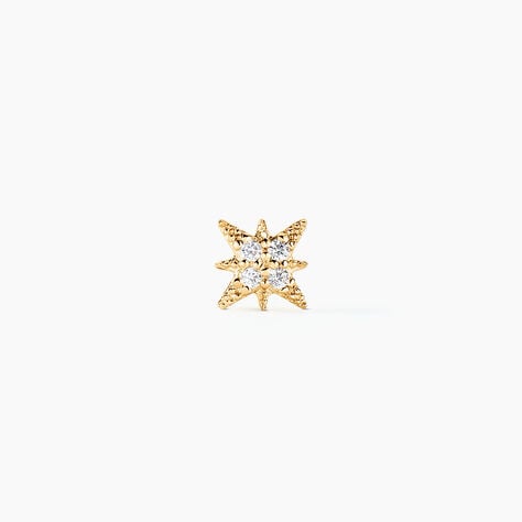 Piercing D'oreille Unitaire Geronimo Or Jaune Oxyde De Zirconium - Bijoux Femme | Histoire d’Or