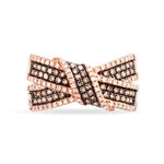 Bague Agnes Or Rose Diamant - Bagues avec pierre Femme | Histoire d&rsquo;Or