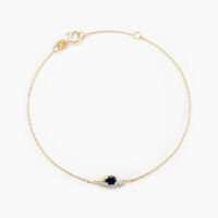 Bracelet Emotion Or Jaune Saphir Diamant