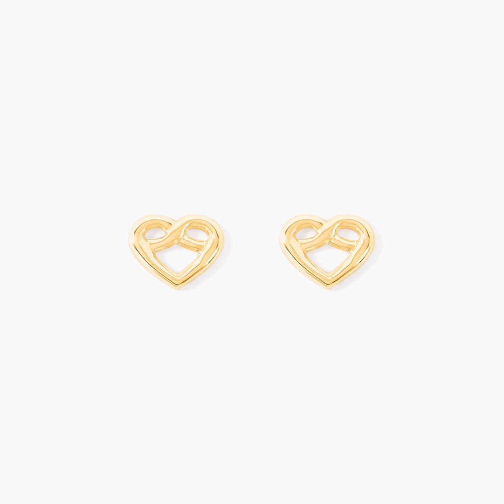 Boucles D'oreilles Puces Hartwin Or Jaune - Clous d'oreilles Famille | Histoire d&rsquo;Or