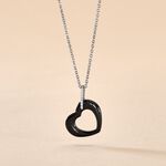 Collier Elodie Argent Blanc Oxyde De Zirconium Et C&eacute;ramique - Colliers fantaisie Femme | Histoire d&rsquo;Or