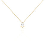 Collier Naellya Plaqu&eacute; Or Jaune Oxyde De Zirconium - Colliers fantaisie Femme | Histoire d&rsquo;Or