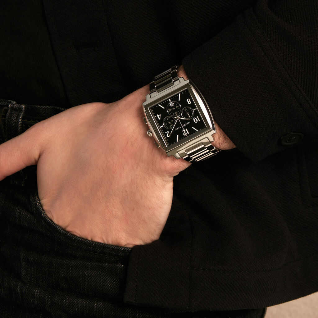 Montre Michael Kors Rhys Noir - F&ecirc;te des p&egrave;res Homme | Histoire d&rsquo;Or