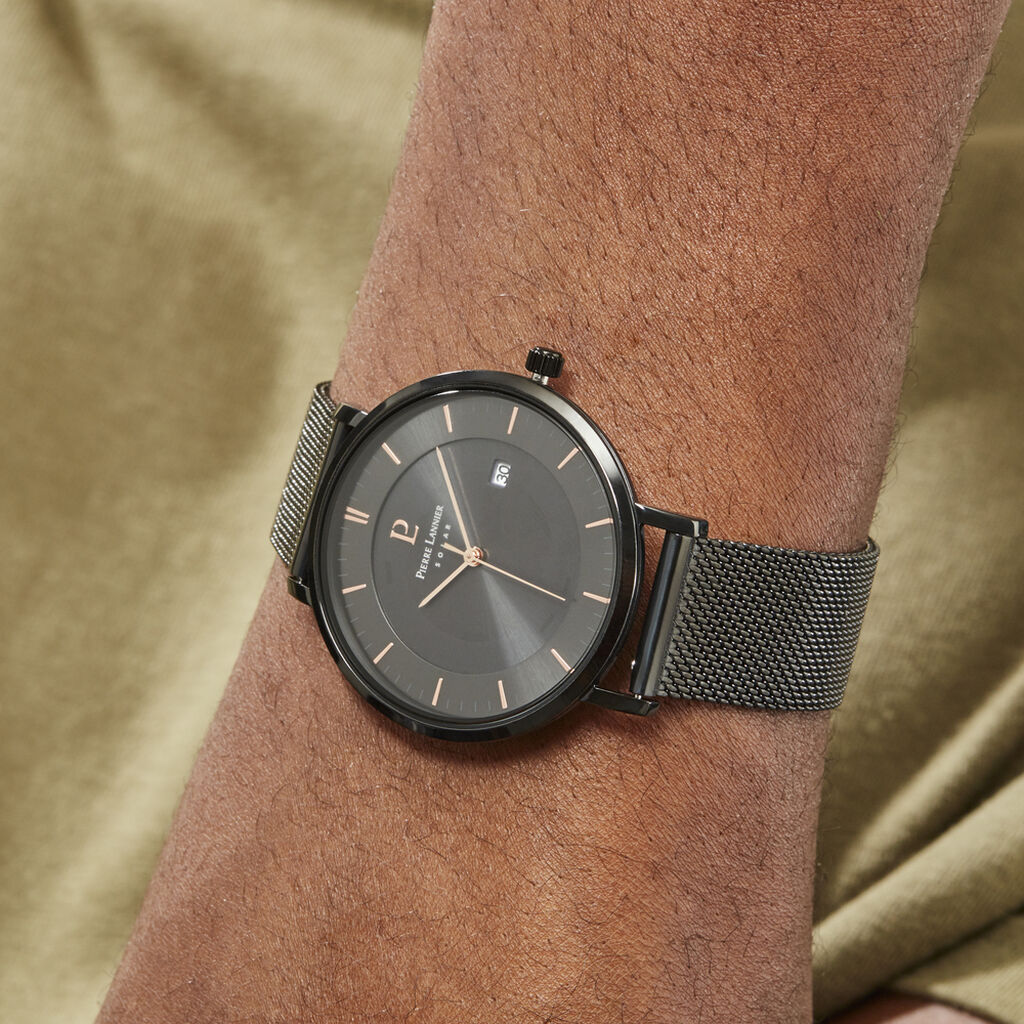 Montre Pierre Lannier Inti Noir - Montres Homme | Histoire d’Or