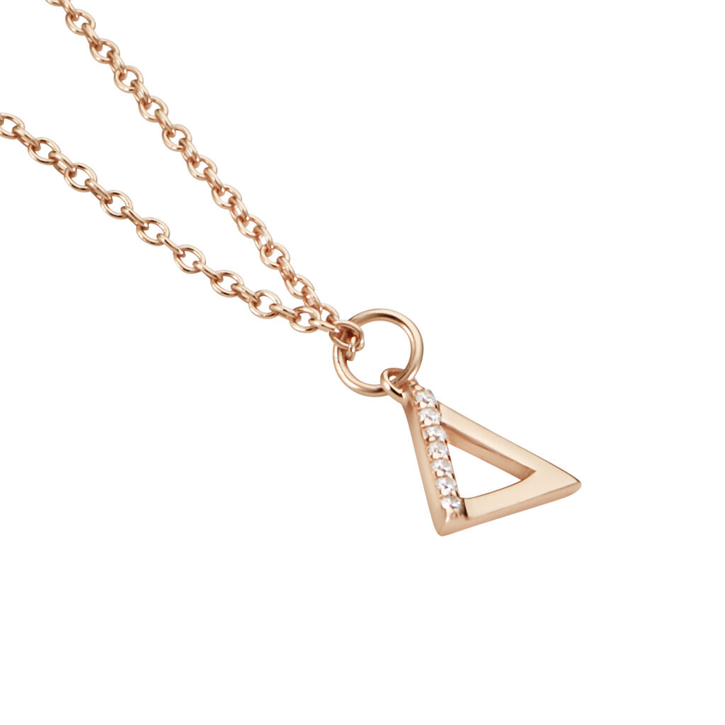 Collier Lorena Argent Rose Oxyde De Zirconium - Colliers fantaisie Femme | Histoire d’Or