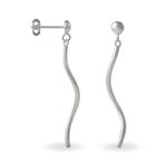 Boucles D'oreilles Pendantes Yaell Argent Blanc - Boucles d'oreilles fantaisie Femme | Histoire d&rsquo;Or