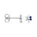 Boucles D'oreilles Puces Pavel Argent Blanc Oxyde De Zirconium - Boucles d'oreilles fantaisie Femme | Histoire d’Or