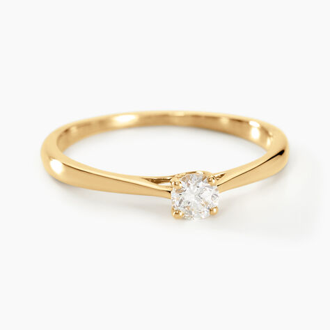 Bague Solitaire Aphrodite Or Jaune Diamant - Bagues solitaires Femme | Histoire d’Or