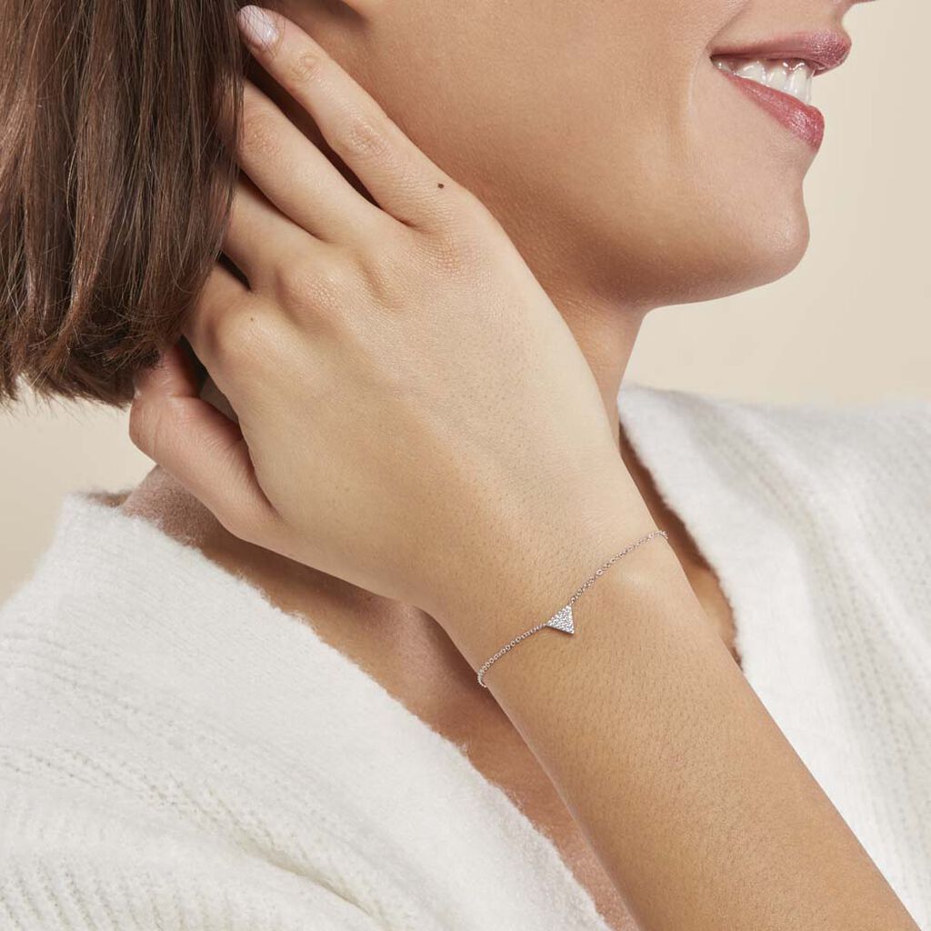 Bracelet Cassandre Argent Blanc Oxyde De Zirconium - Bracelets Femme | Histoire d’Or