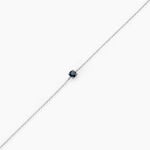 Bracelet Or Blanc Onora Saphir - Bracelets Femme | Histoire d&rsquo;Or