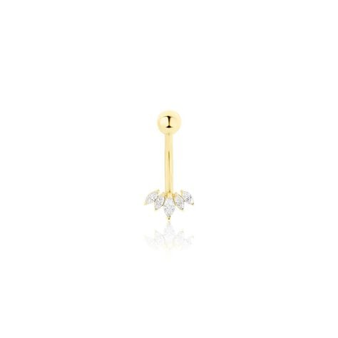 Piercing Darby Or Jaune Oxyde De Zirconium - Bijoux Femme | Histoire d’Or