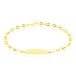 Bracelet Identit&eacute; Evin Maille Grain De Cafe Or Jaune - Bracelets Communion Enfant | Histoire d&rsquo;Or