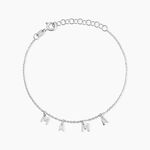 Bracelet Alessina Argent Blanc - F&ecirc;te des m&egrave;res Femme | Histoire d&rsquo;Or