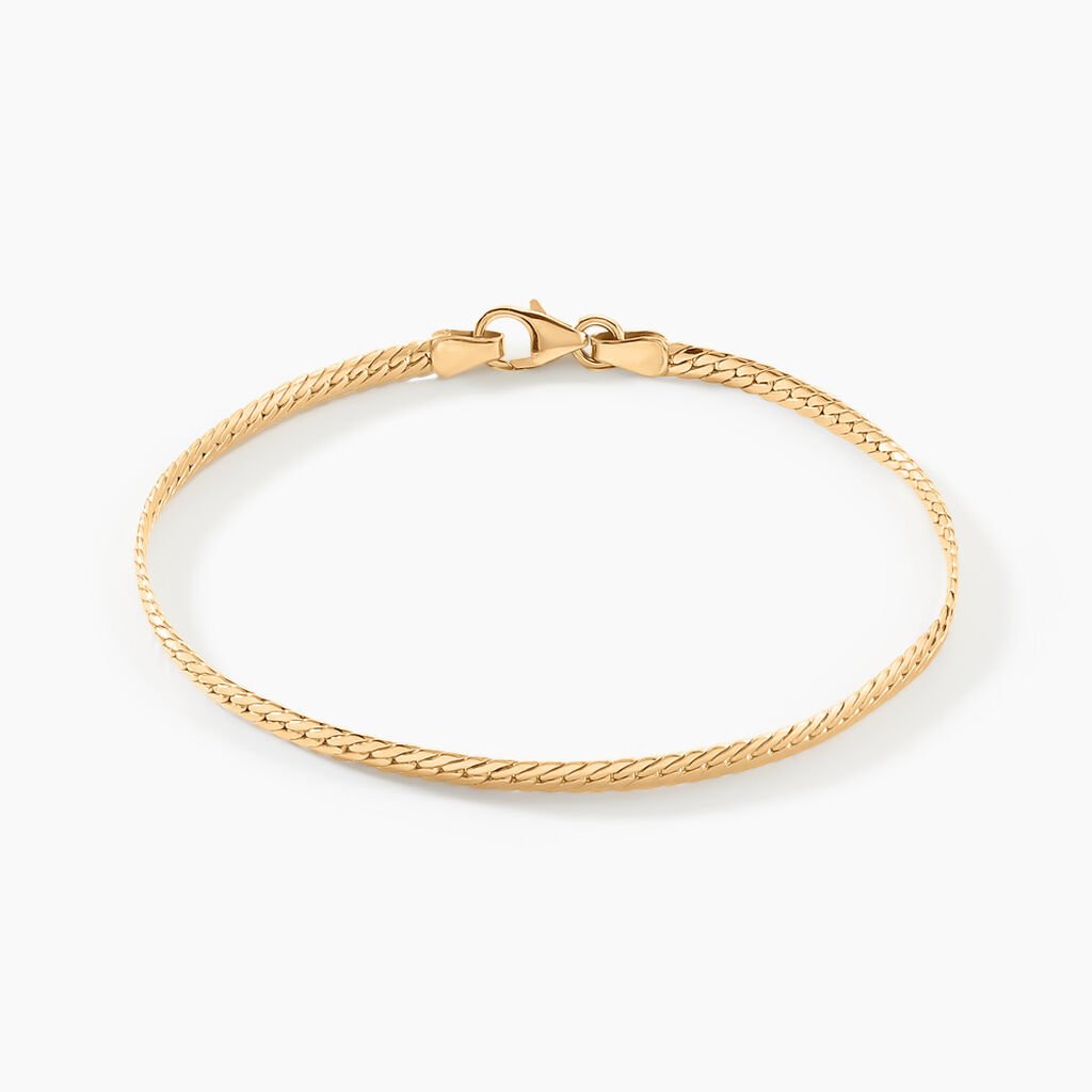 Bracelet Or Jaune Izel Maille Anglaise - Bracelets chaîne Femme | Histoire d’Or