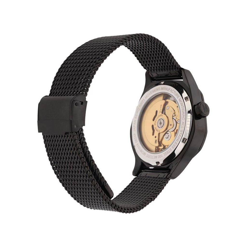 Montre Montignac Geometric Automatique Doré - Montres Homme | Histoire d’Or