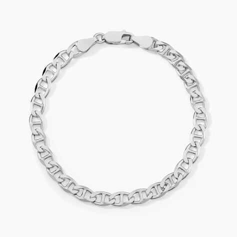 Bracelet Maille Argent Nazima - Bracelets cha&icirc;ne Homme | Histoire d&rsquo;Or