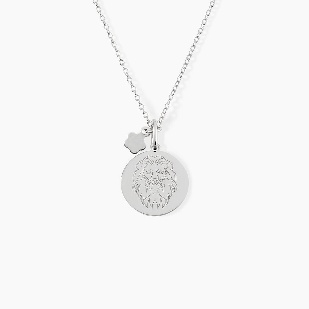 Pendentif Zodiaque Rond Argent Blanc - Pendentifs Zodiaque Famille | Histoire d&rsquo;Or
