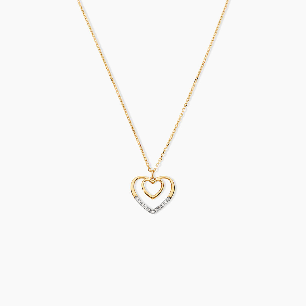 Collier Odine Or Jaune Diamant - F&ecirc;te des m&egrave;res Femme | Histoire d&rsquo;Or